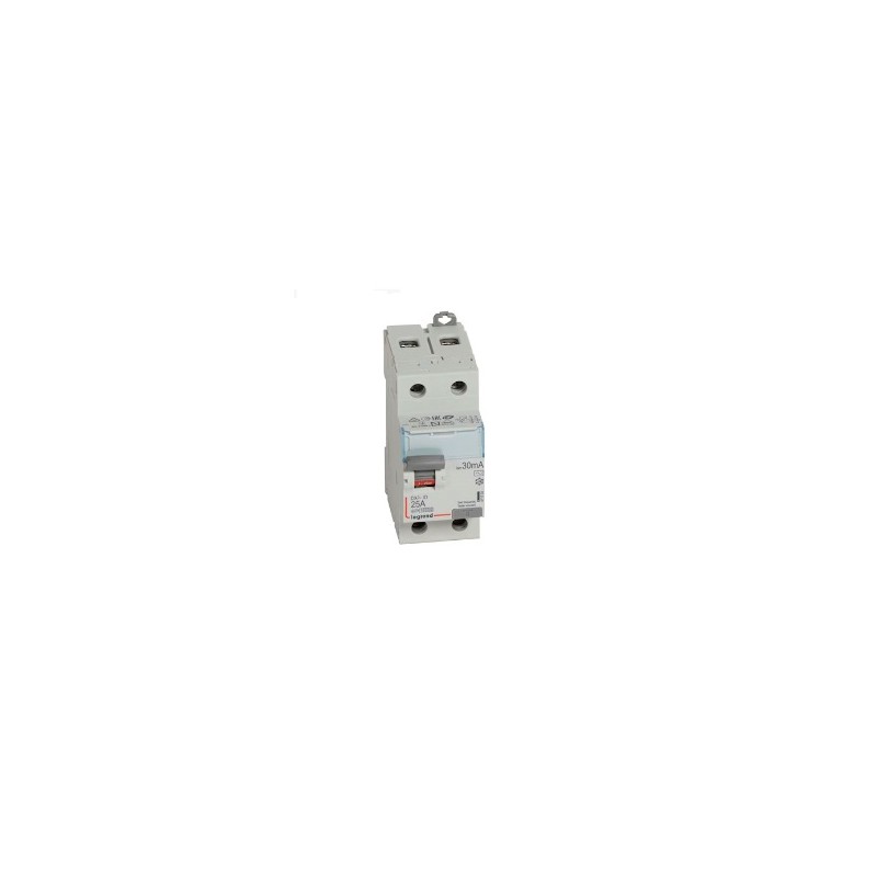 Interrupteur différentiel bipolaire 230V LEGRAND 411504 de 25A