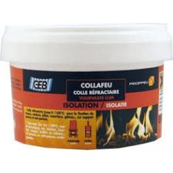 Peinture haute temperature, briques refractaires, vermiculite, joints,  tresses et colles. Orbey - France.