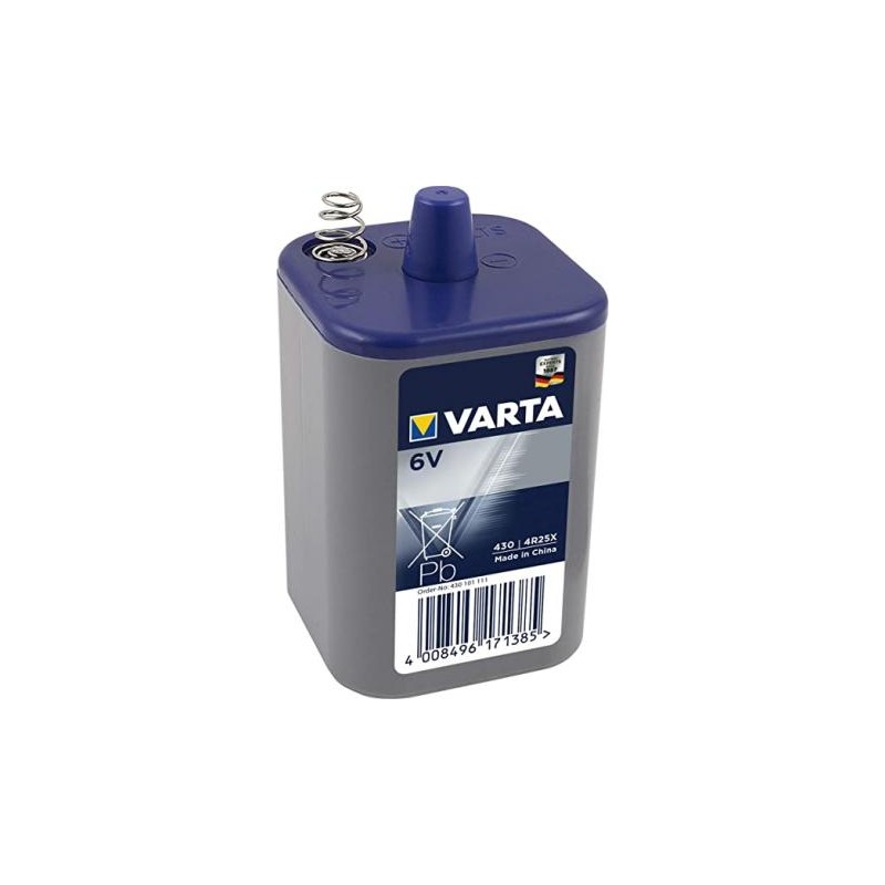 Pile saline industrielle carré VARTA 4008496171385 de 6v