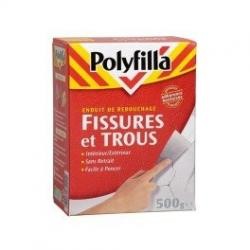 ENDUIT REBOUCHAGE FISSURES ET TROUS POUDRE 500 G POLYFILLA