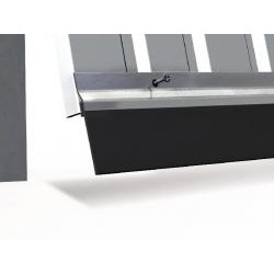 Bas de porte en aluminium avec brosse invisible 100 cm 0307093D ELLEN 