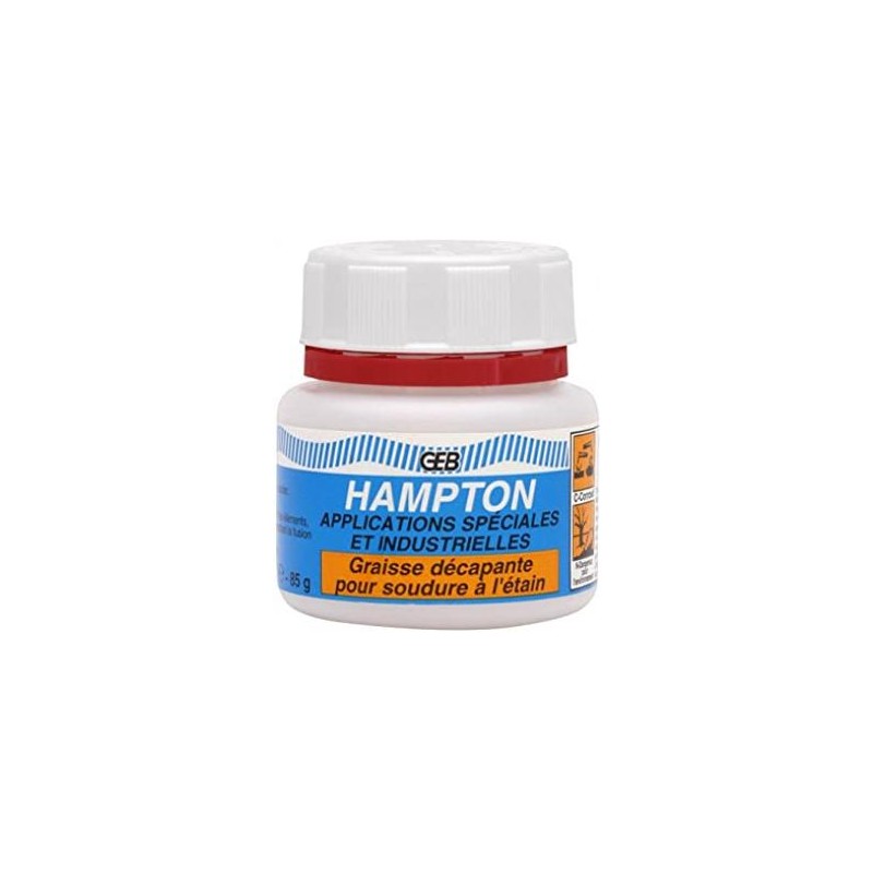 Gel décapant pour soudure à l'étain - Hampton HP3 - 80 ml - GEB