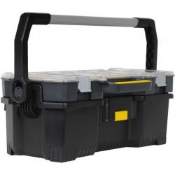 Caisse à outils avec organiseur transparent STANLEY 1-97-514 de 53L