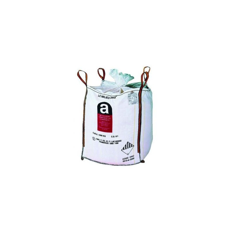 SAC GRAVATS BIGBAG AMIANTE 1000KG