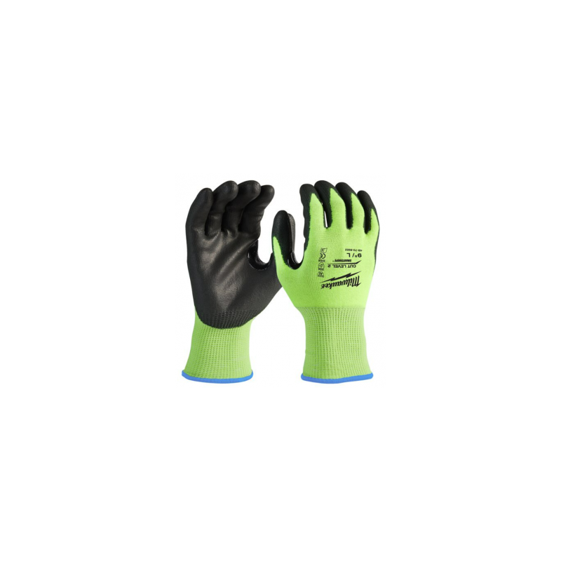 Gants haute visibilité et anti-coupure 2/B MILWAUKEE 4932479924 de XL/10