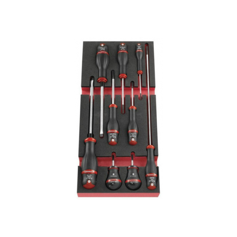 Tournevis Facom Protwist - En coffret, 11 pièces