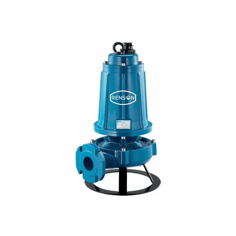 Pompe de relevage industrielle eaux chargées roue vortex triphasée RENSON  111007 de 900 l/min - 5,5KW