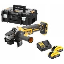 Meuleuse sans fil 2 batteries 125 mm DEWALT DCG405P2-QW, 18 V