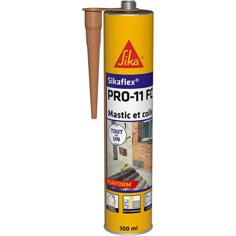 Mastic colle polyuréthane PU sikaflex Pro11FC SIKA 659701 de 300 ml -  Beige