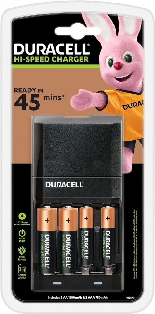 Chargeur universel 45 minutes DURACELL CEF27EU pour pile rechargeable