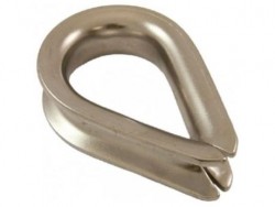 Cosse coeur inox 316 de 5 m/m