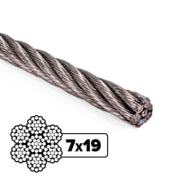Cable extra souple 7x19 inox 3162 guillemarre quincaillerie