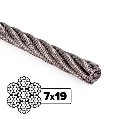 Cable extra souple 7x19 inox 3162 guillemarre quincaillerie