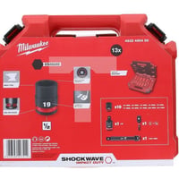 Coffret de douilles a chocs courtes milwaukee 49324804561 guillemarre quincaillerie