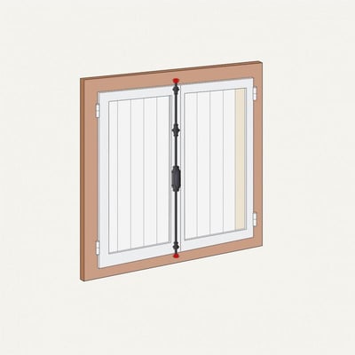 Gache de cremone rustique afbat 053501 de 43 x 36 x 19 mm guillemarre quincaillerie