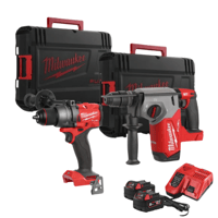 Pack perceuse m18 fdd3 et perforateur m18 fhx milwaukee 2 batteries et 1 chargeur de 18v 5ah guillemarre quincaillerie 1 