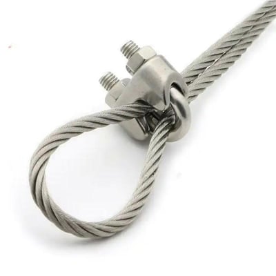Serre cable a etrier en inox 3162 guillemarre quincaillerie